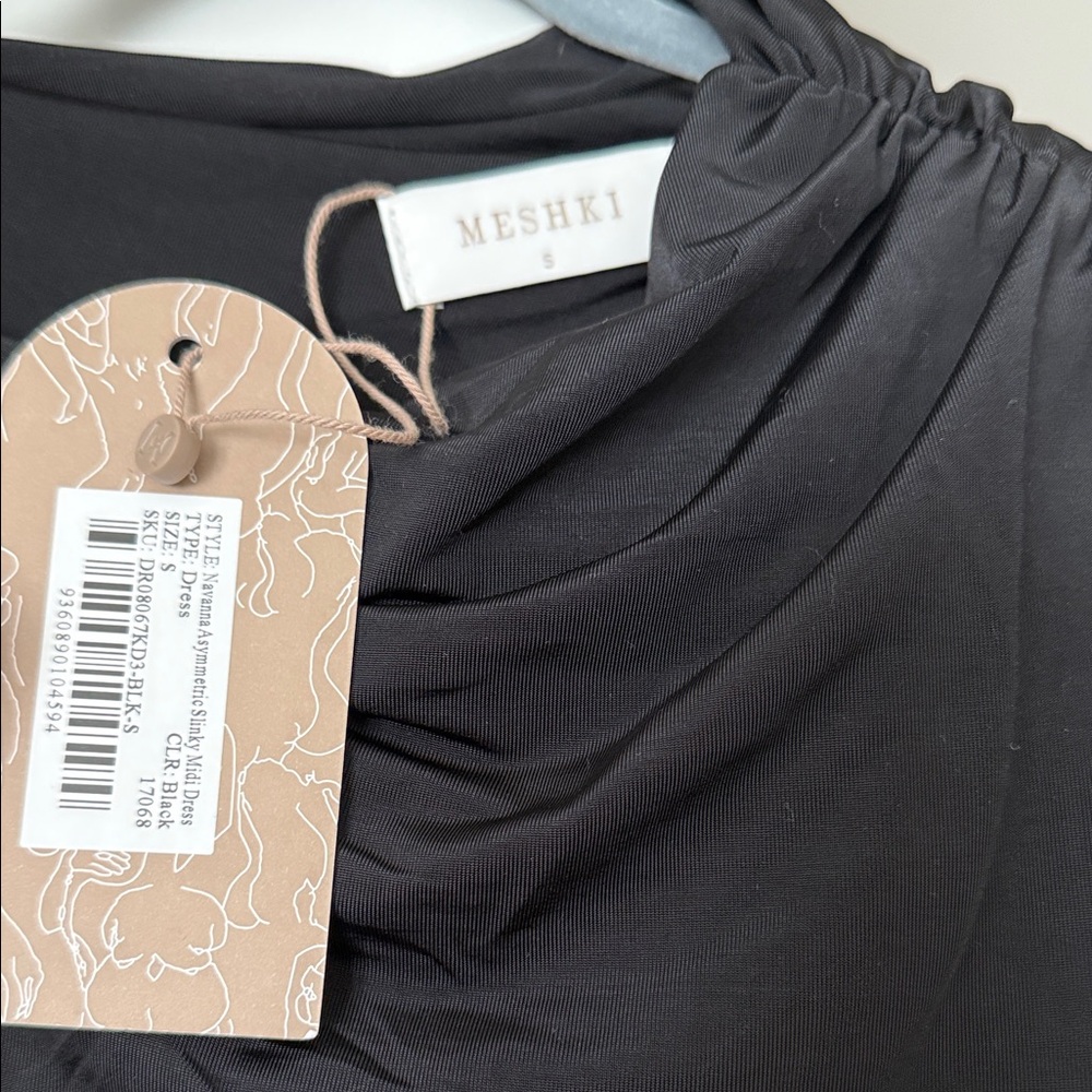 Meshki Black hourglass midi Dress - Picture 5 of 7